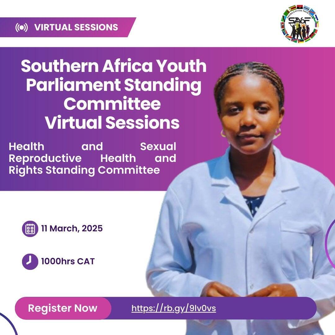 Youth End Period Poverty Movement to Address Southern Africa Youth Parliament Standing Committee on Health and SRHR