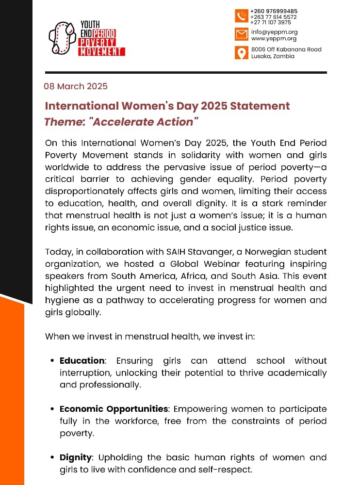 YEPPM International Women's Day 2025 Statement