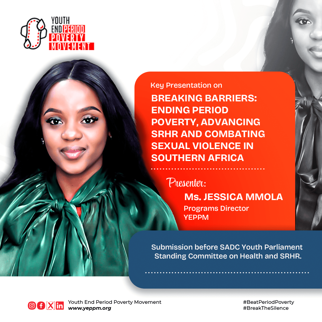 Youth End Period Poverty Movement Champions Women’s Rights at SADC Youth Parliament Standing Committee on Health and SRHR